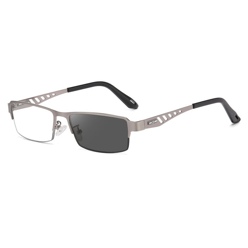 Stainess Steel Ultra - Light Multi - Focal Photochromic Reading Glasses