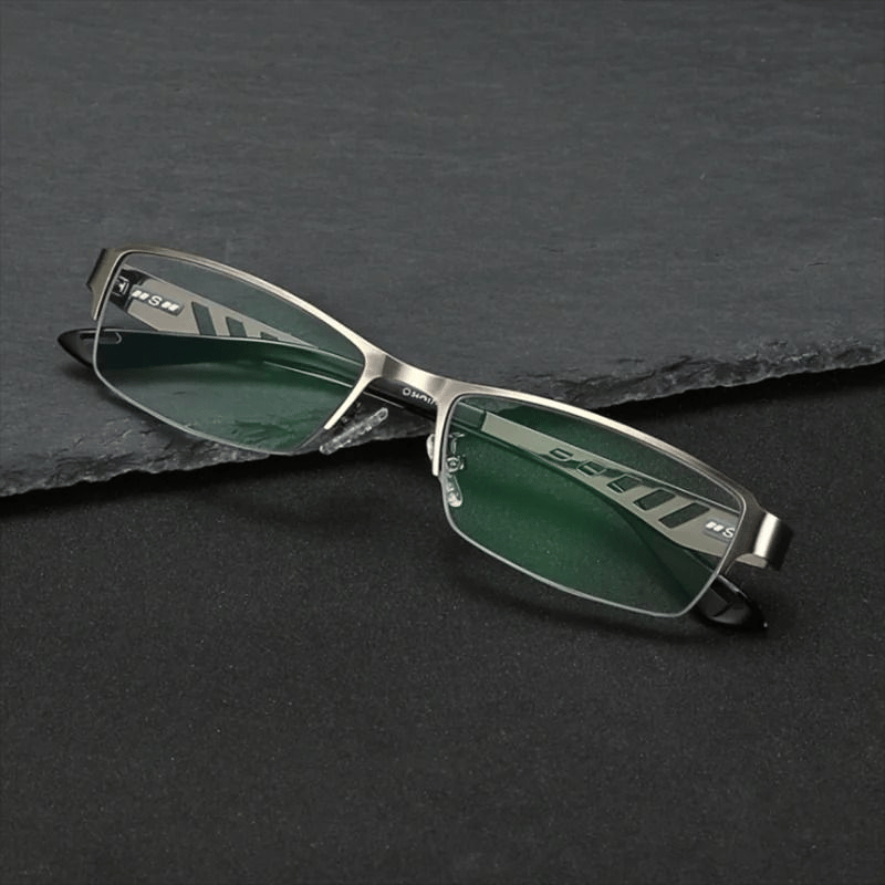 Stainess Steel Ultra - Light Multi - Focal Photochromic Reading Glasses