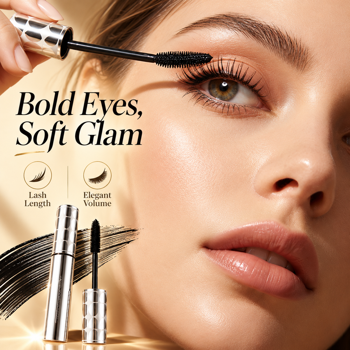 4D Volumizing Curling Mascara, 3s Volume & Curl. 24H Hold.