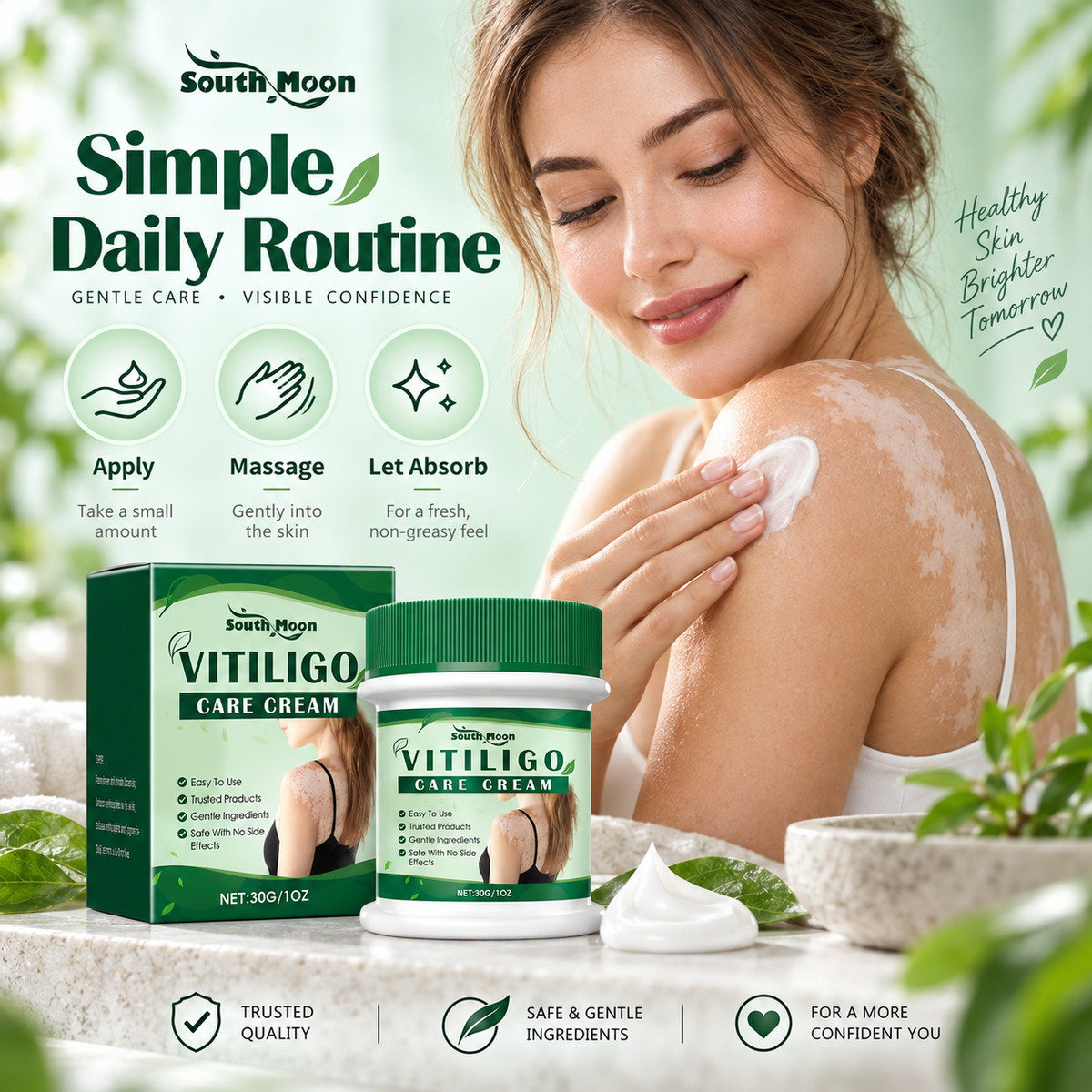 Vitiligo Herbal Aloe Vera & Mint Care Cream