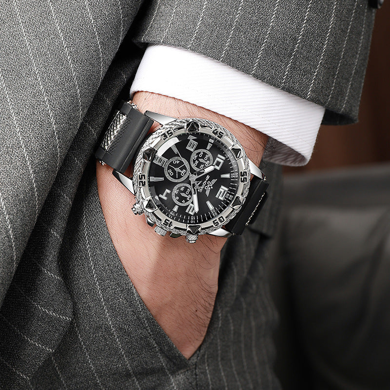 Men Luxury Business Stainless Steel Watch