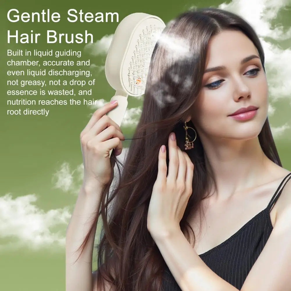 GlowBrush™ Massage Comb 💆♀️✨ — Mist, Massage & Detangle