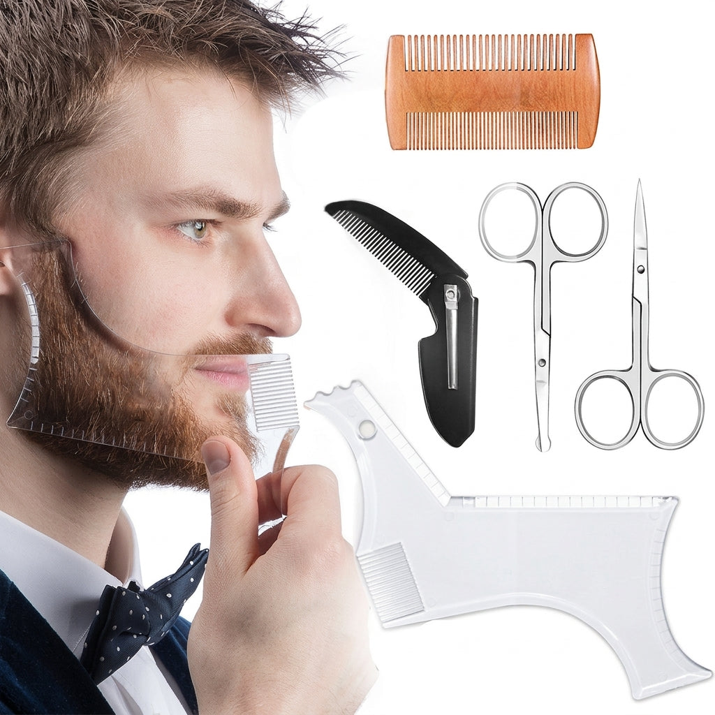 SYMMETRICAL BEARD STYLING KIT - ⏳Time-Limited Special⏰Easy-to-Use Beard Shaping Template🧔🪒