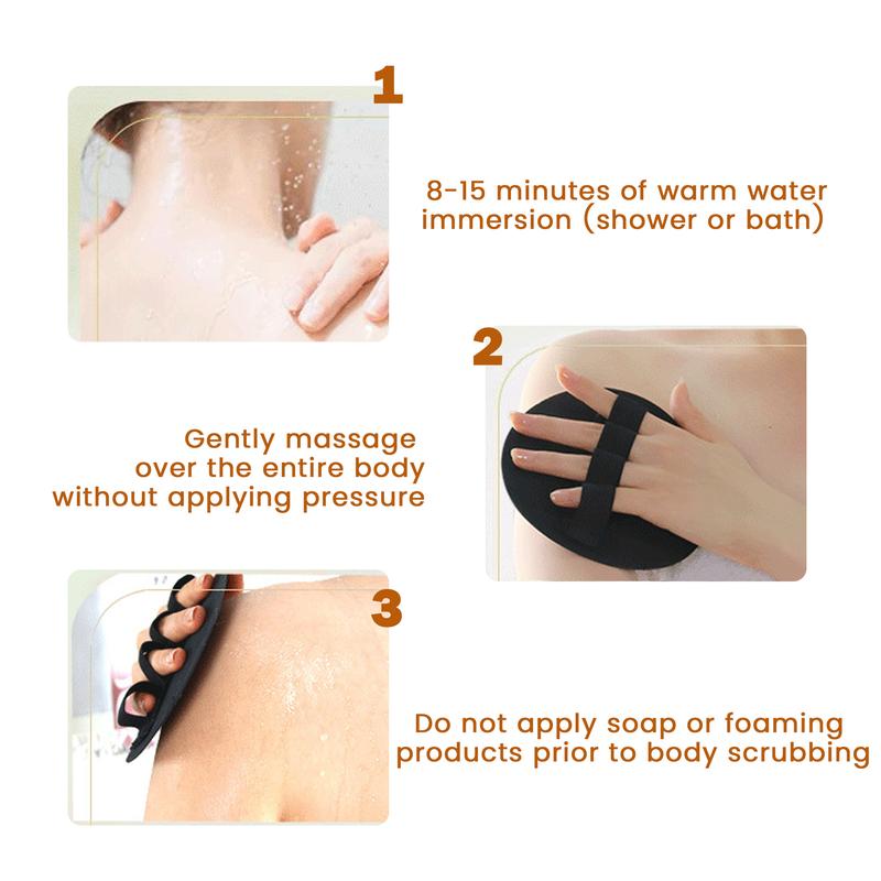 Soft Rubber Shower Scrubber for Efficient Cleansing Body, Bath Brush for All Kinds of Skin