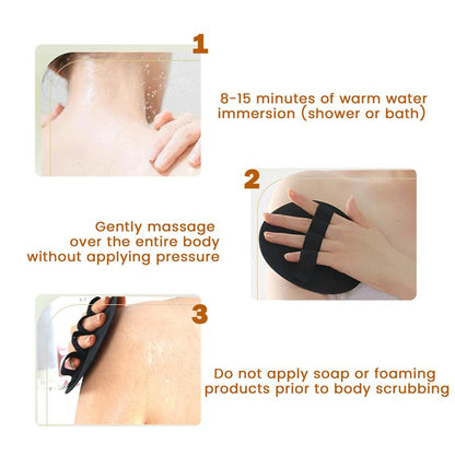 Soft Rubber Shower Scrubber for Efficient Cleansing Body, Bath Brush for All Kinds of Skin
