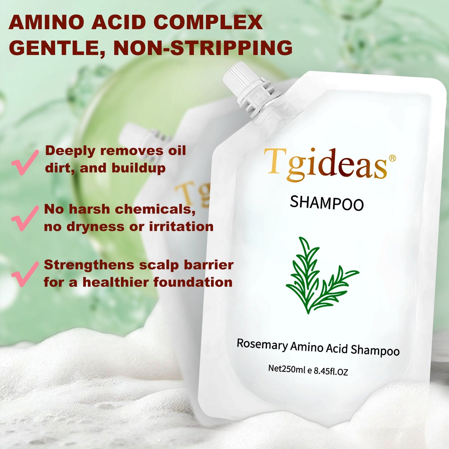 Tgideas® Rosemary & Zinc PCA Strengthening Shampoo