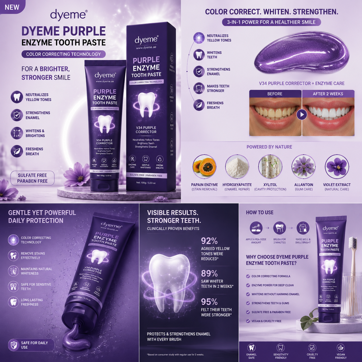 Produck® Purple Color Correcting Toothpaste