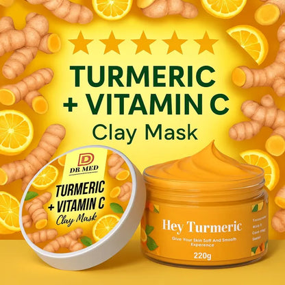 Turmeric Exfoliating Cream + Vitamin C Clay Mask