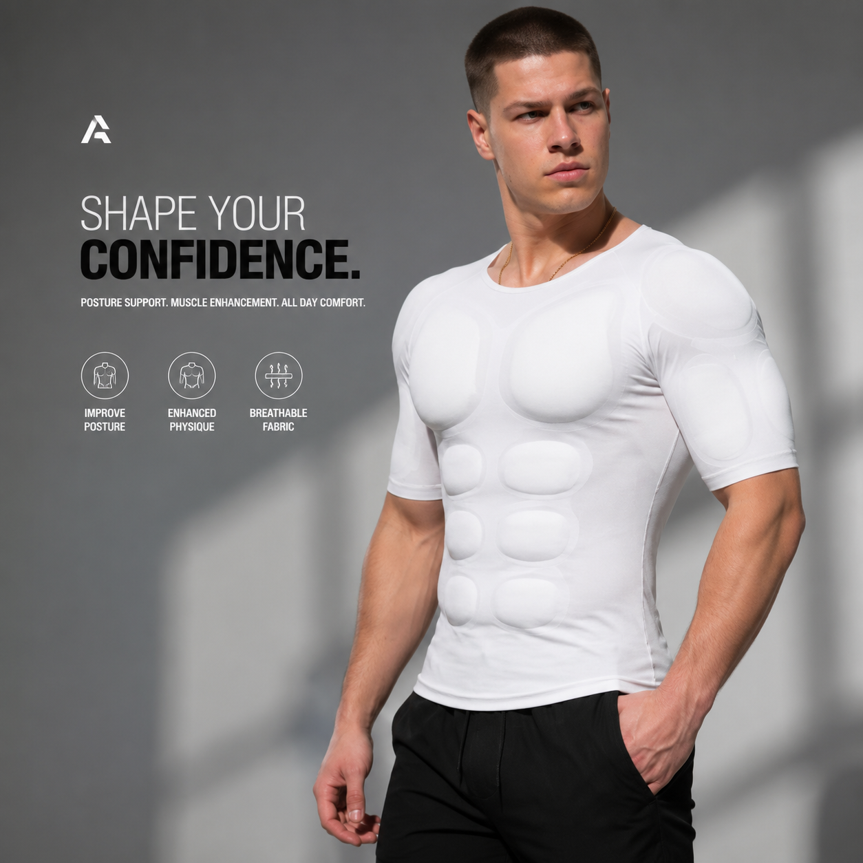 X-FIT Muscle Enhancer Compression Shirt