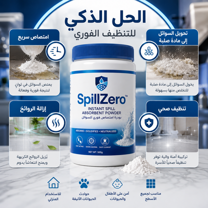 SpillZero™ Instant Spill Absorbent Powder