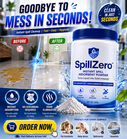 SpillZero™ Instant Spill Absorbent Powder