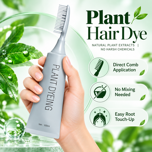 Plant-Based Comb Hair Dye (Natural Black)