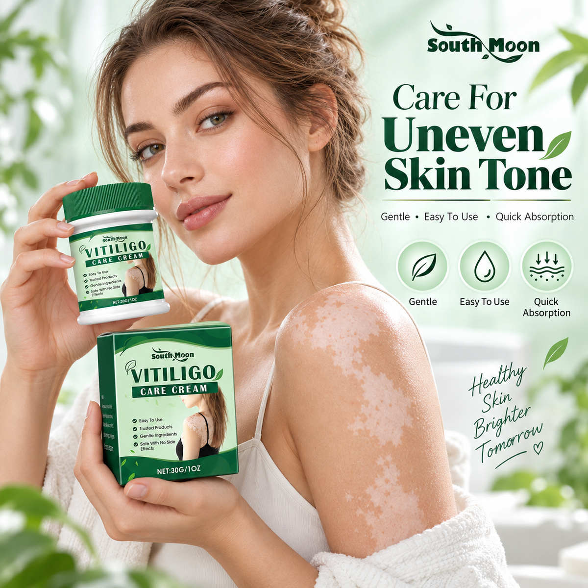 Vitiligo Herbal Aloe Vera & Mint Care Cream