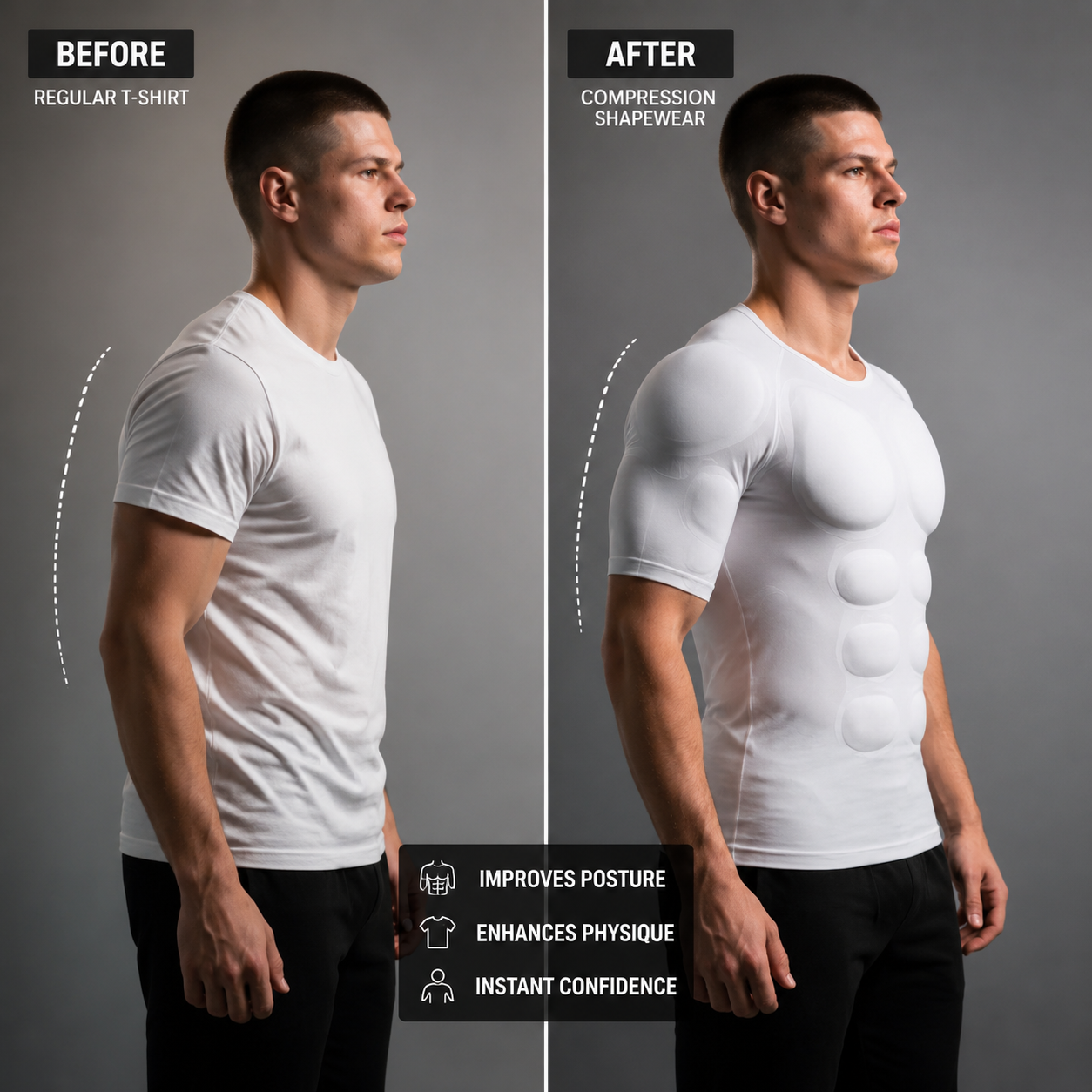 X-FIT Muscle Enhancer Compression Shirt