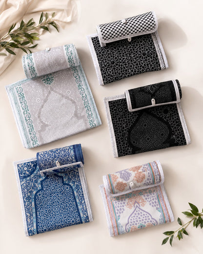 Premium Roll-Up Prayer Mat Set