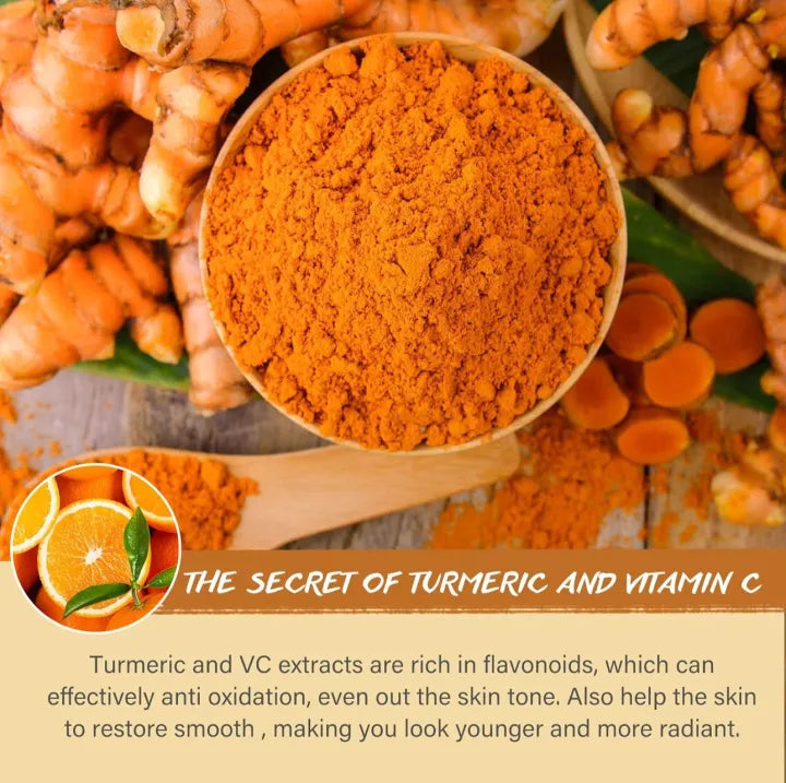 Turmeric Exfoliating Cream + Vitamin C Clay Mask