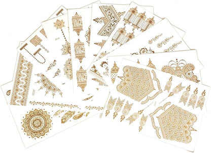 Gold Heena Stickers