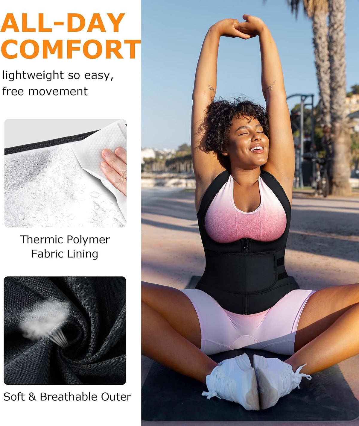 100% Adjustable Women Body Shaper