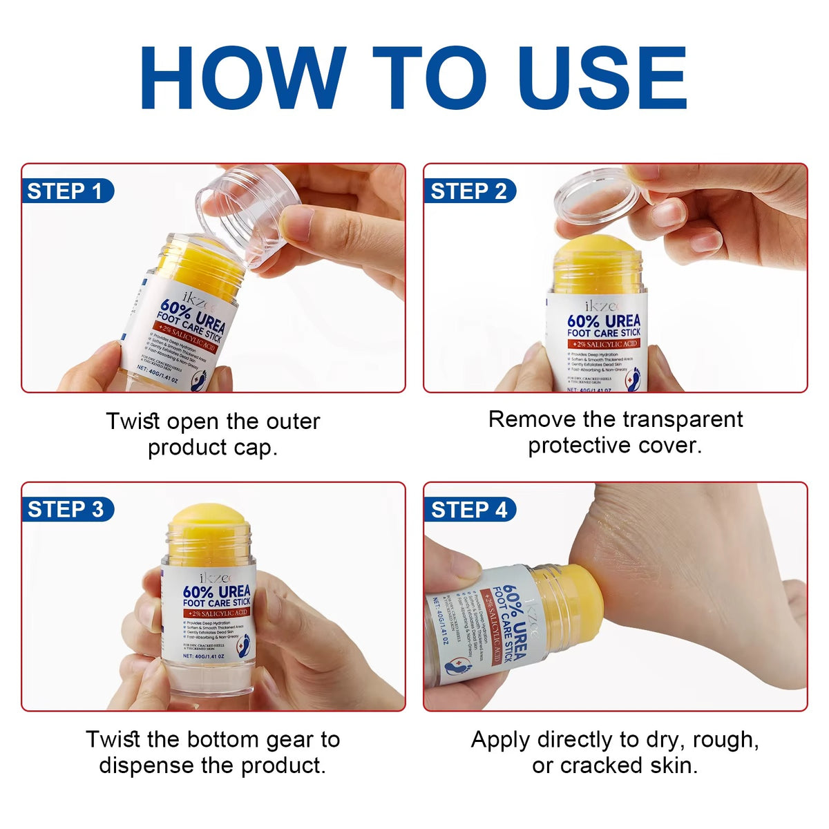 IKZEE 60% Urea Foot Care Stick