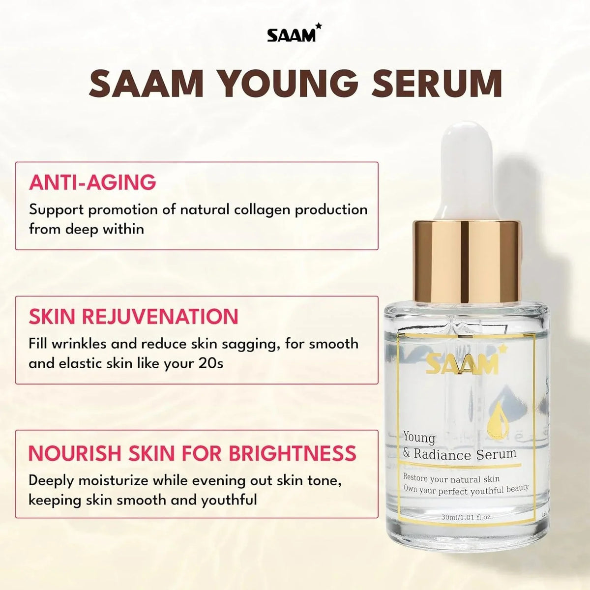 SAAM Young and Radiance Serum