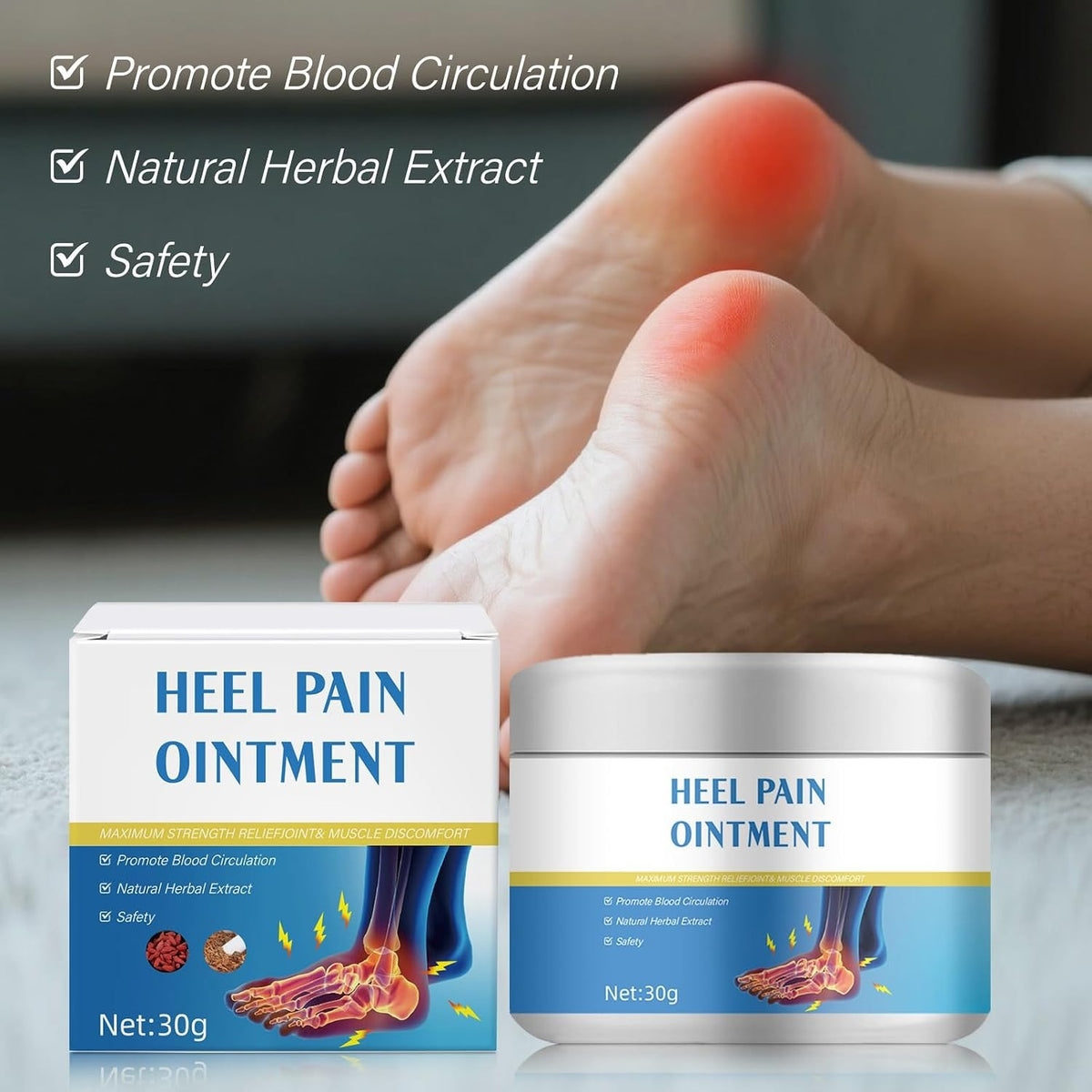 Heel Pain Ointment, Fast & Durable Relief