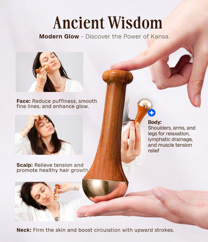 Natural Healing Kansa Wand Massager