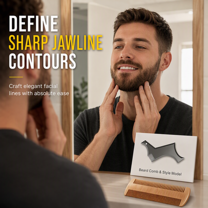 SYMMETRICAL BEARD STYLING KIT - ⏳Time-Limited Special⏰Easy-to-Use Beard Shaping Template🧔🪒